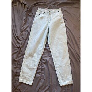 ZENA Jeans Light Blue Acid Wash Vintage High Waisted Tapered Retro Mom size 10